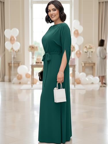 Image of KOH KOH Womens 2026 Flowy Formal Batwing Sleeve Evening Casual Gown