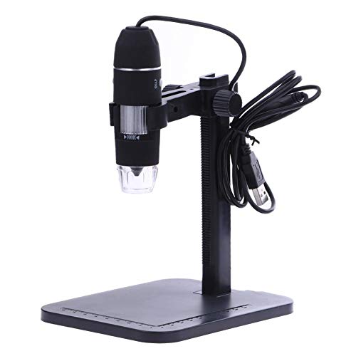 Image of Digital Microscope Pocket Handheld USB Microscopes, 50x-1000x Zoom Fixed Focus HD Magnifier with LEDs, Inspection Camera Compatible with MacBook, Windows PC