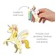 Janod - Magnéti’Book Einhörner - Magnetisches Lernspiel 44 Magnete + 10 Vorlagen - Kinderspielzeug aus FSC-Pappe - Fördert Handgeschicklichkeit und Fantasie - Ab 3 Jahre