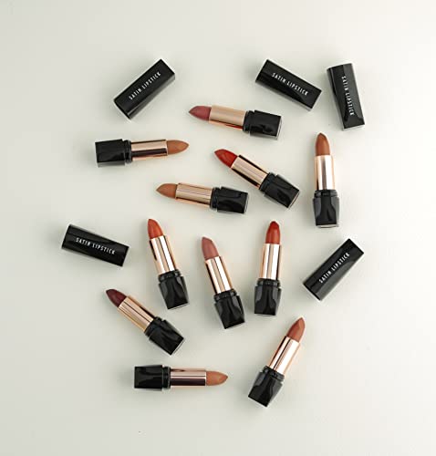 Golden Rose Satin Lipstick - Vegan, With Vitamin E, Moisturizing, Charming Colors, Long Lasting, Lightweight, Full Coverage - Protection Against Inflammation And Sun (17) #TOP4