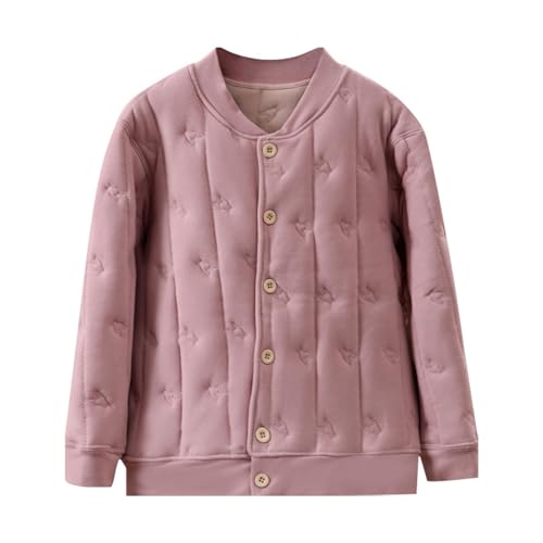 Kids Winter Coat Fleece Lined Quilted Jacket Padded Coat Boys Girls Button Down Cotton Thicken White Shorts For Boys