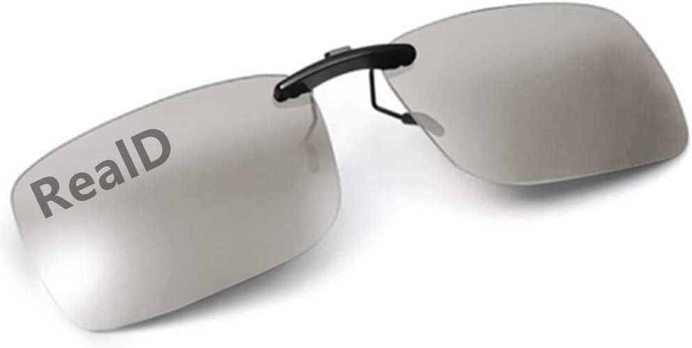 Cinema 3D Clip on Glasses for RealD 3D Movies,Lighter,Clearer,Brighter
