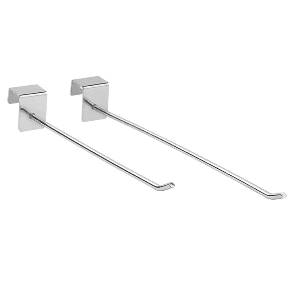 Crochets pour Étagères de Supermarché et Présentoirs Muraux, Lot de 20 Crochets Métalliques