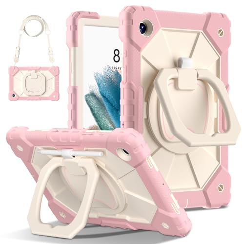 Protection Samsung Galaxy Tab A8 10.5 2022 SM-X200 coque silicone robuste antichoc rose