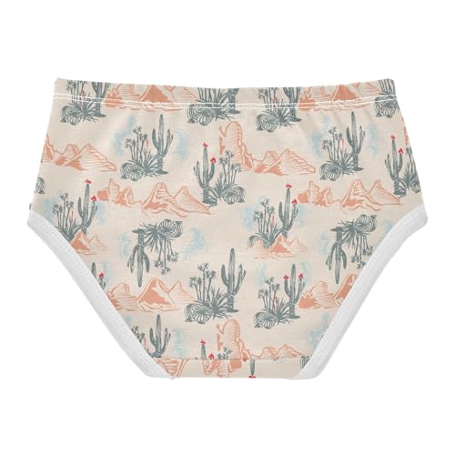 Girls' Underwear Desert Cactus Cotton Stretch Comfort Toddler Panties2