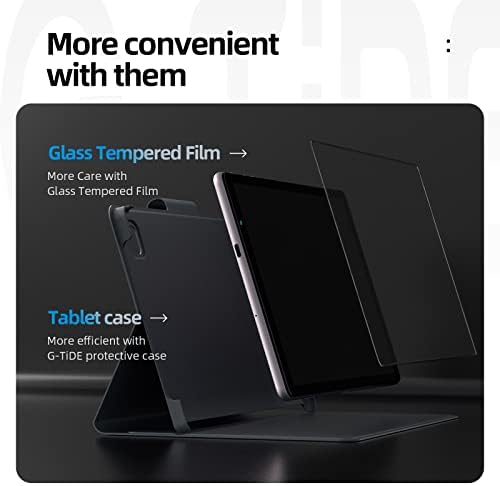 G-TiDE Zeal1 10.1 Inch Tablet, Android 11 Tablet, 4GB RAM 64GB ROM, 7500mAh Battery, Octa-Core, 1920x1200 FHD IPS, 8MP Rear Camera, 4G LTE, 5G WIFI, Bluetooth, GPS, Tablet case(Silver)