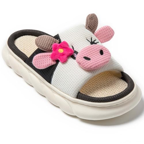 Cow Slippers Animal Slippers For Women men Indoor Outdoor House Home Bedroom Fuzzy Slipper Funny slipper Cow Stuff Gifts3