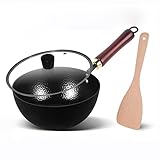 Le clouage fait à la main est ferme et solide : la connexion entre le corps du wok et la poignée est fixée avec des rivets solides, qui ne sont pas faciles à desserrer, ont une forte capacité de charge, sont durables et sont très faciles à retourner le wok. une main.