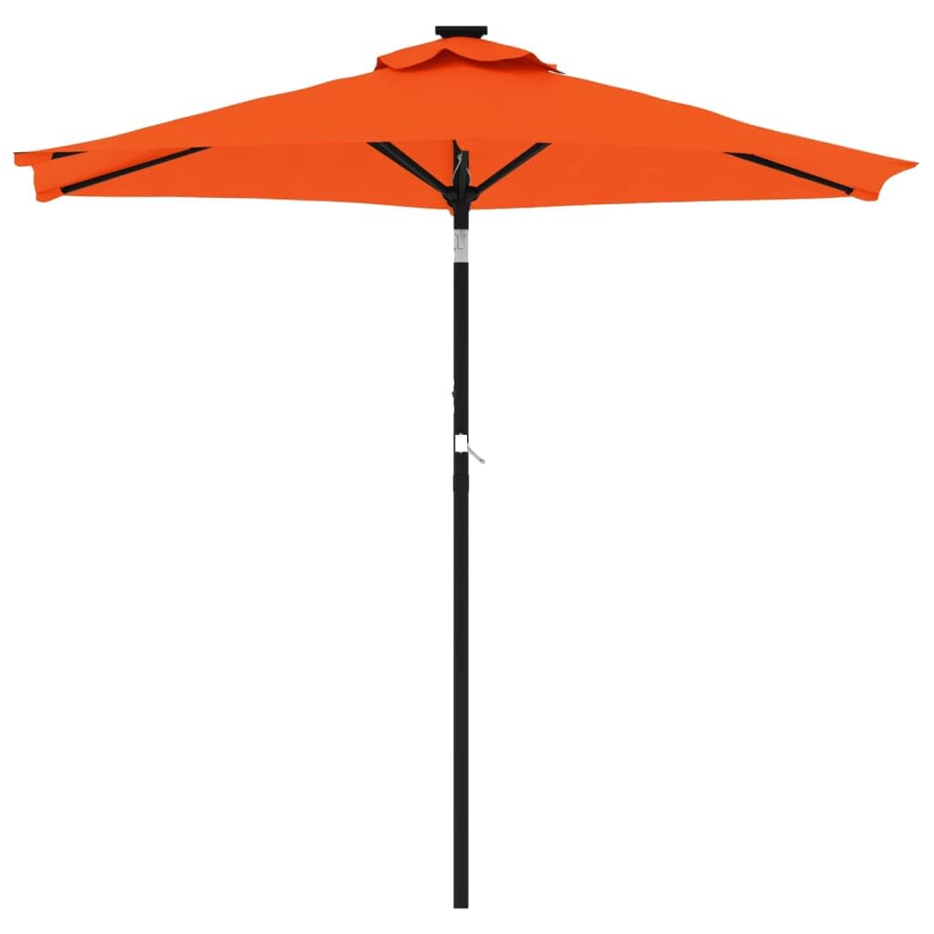 SYDE Parasol ogrodowy ze stalowym słupkiem z terakoty 225x225x212 cm