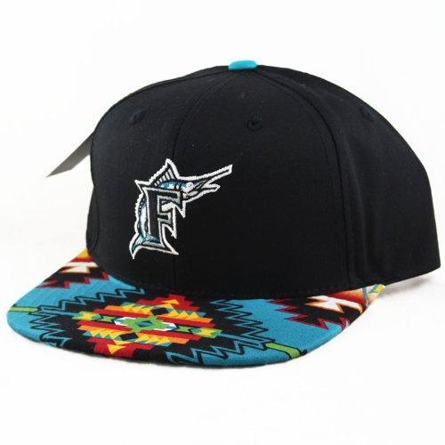 Florida Marlins Custom Navajo Snapback Hat Cap