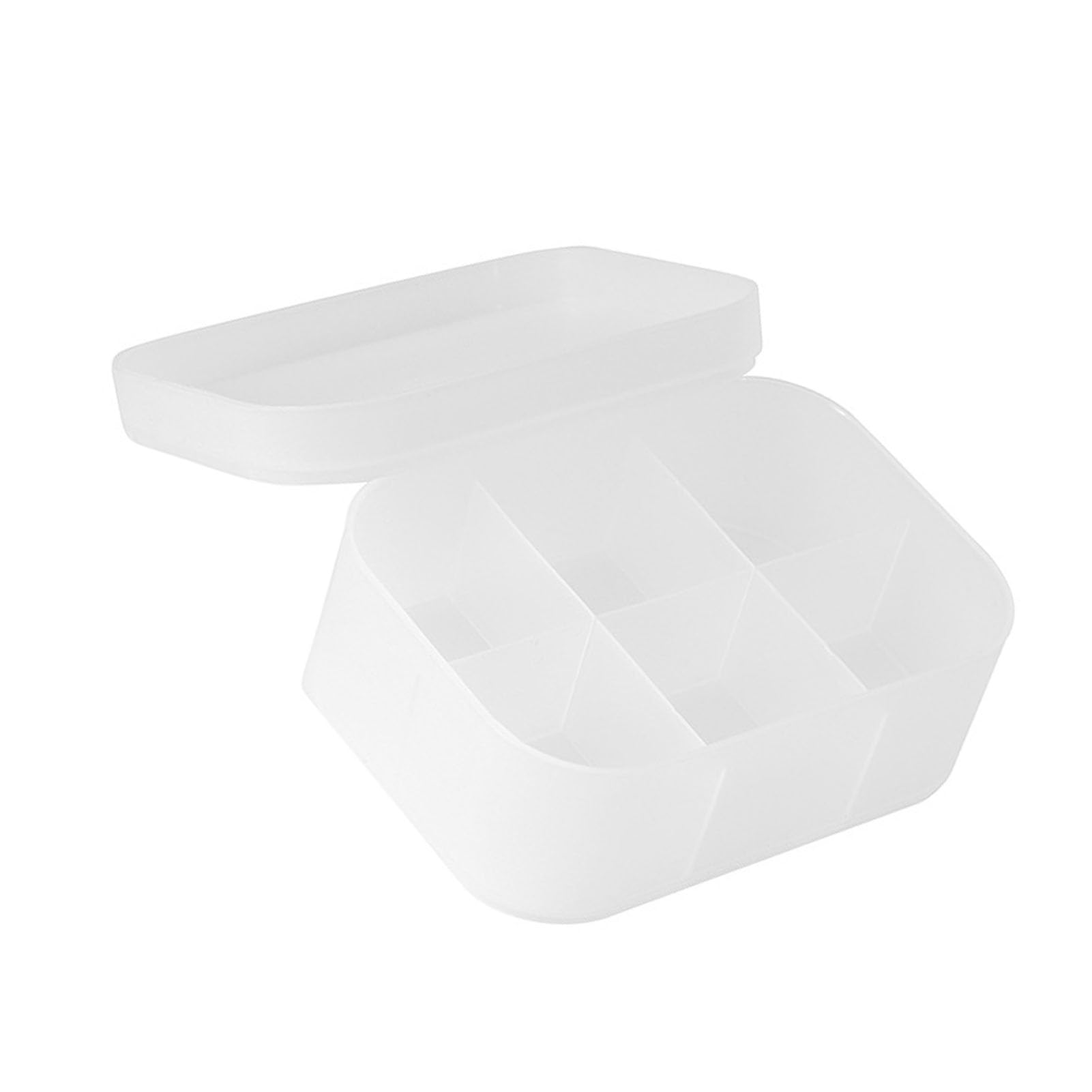 Fockety Organizer for Cosmetics Make-up case. Practical, Dust-resistant for the Dressing Table (S Size 6 Compartments)