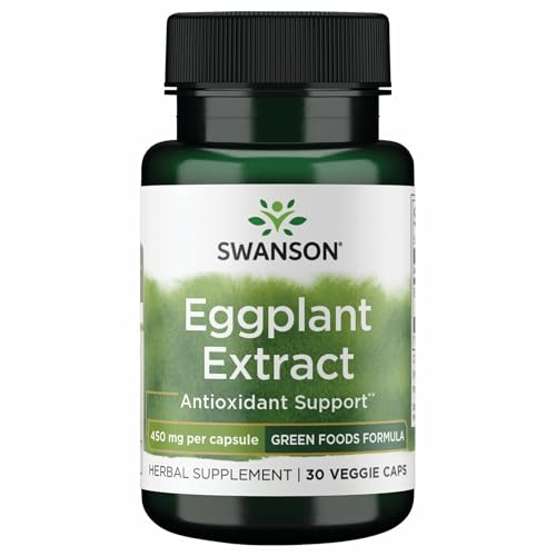Swanson Eggplant Extract 20:1 450 Milligrams 30 Veg Capsules