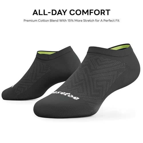 Image of No Show Socks Women, 8 Pairs Low Cut Ankle Non Slip Casual Invisible Liner Athletic Running Socks