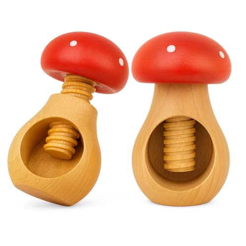 NEUSTANLO Nussknacker Set 2-teilig | Fliegenpilz Design in Rot |...
