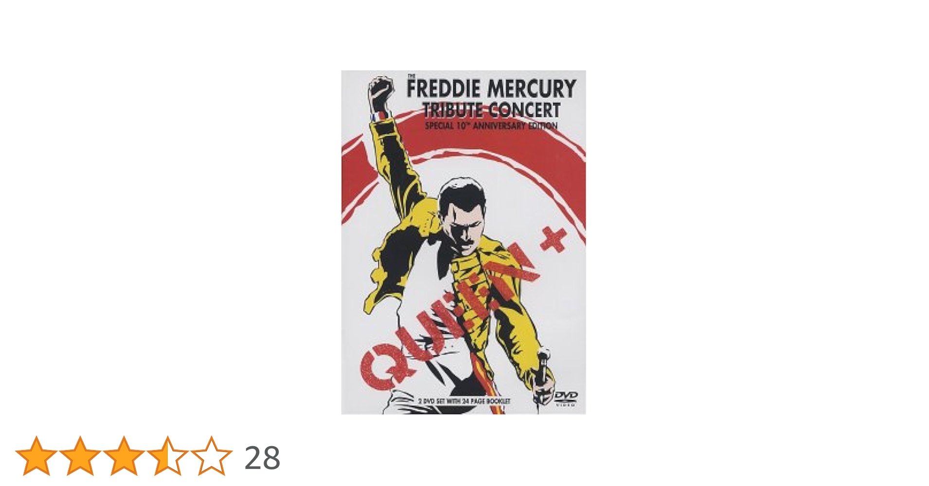 フレディ・マーキュリー追悼ライブパンフレット　ウェンブリースタジアム完全版CD Freddie Mercury Tribute Concert ～Extended Version (3DVD