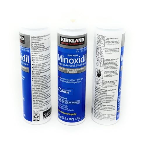 Image of Kirkland Signature Minoxidil Foam for Men, Hair Regrowth Treatment,5% Extra Strength, 3 Months Supply