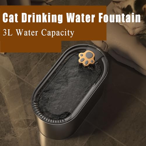 Fuente de agua automática para gatos de 3L blanco miniatura 3