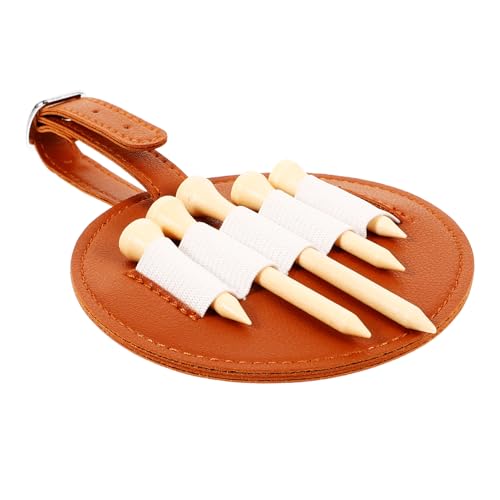 BELLIFFY 1set Reusable Golf Tee Pouch Waist Hanging Golf Tee Holder Bag for Easy Carrying Stylish Design