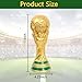 Oeedsns 2022 World Cup Soccer Ball, 10.6 inch World Cup Trophy Replica Replica Resin Soccer Collectibles Sports Fan Trophy Gold Bedroom Office Desktop Decor (10.6 inch World Cup Trophy)