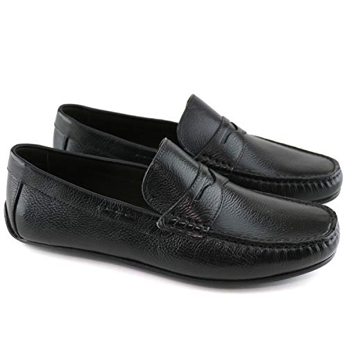 Image of Men's Leather Casual Slip On Penny Loafers