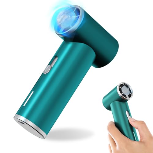 SLuB ハンディファン 携帯扇風機 強力送風 小型 静音 170gの超軽量USB充電 4000mAh大容量 3段階風量調節 モバイルバッテリー 一台二用 熱中症対策 登山/スポーツ/ジョギング/ランニング/スポーツジム/散歩/旅行に適用 日本語取扱説明書付き(グリーン)
