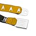 Star Trek Belt, Seatbelt Buckle Belt, Star Trek Starfleet Insignia Golden Yellow White, 30 to 44 Inches
