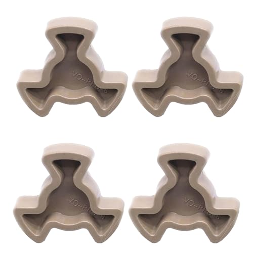 4 Piezas Acopladores para Platos Giratorios para Microondas, Microondas Acoplador Soporte de Guía de Rodillos para Horno, Horno Giratoria Placa Soporte Reemplazo Piezas de Repuesto