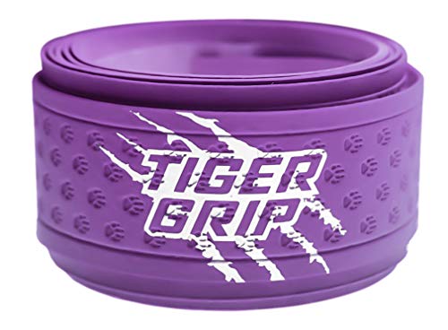 Tiger Grip Bat Wrap/Bat Tape for Baseball and Softball - 0.5mm - Purple