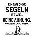 shirt-o-magic Aufkleber Segler: Tag ohne Segeln? Unmöglich! - Sticker - 5x5cm - Weiß