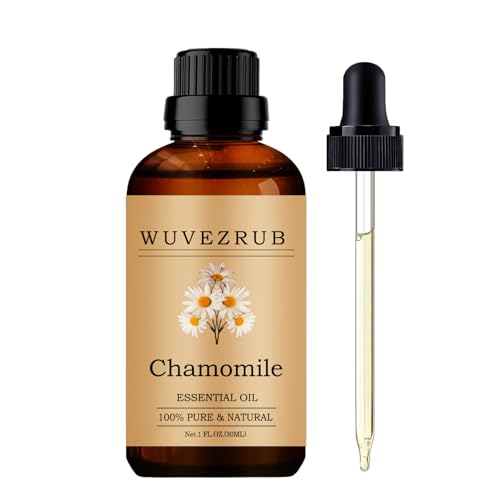Chamomile Essential Oils Organic, 30ML Pure and Natural Essential Oil for Aromatherapy Diffuser - Chamomile /1 Fl Oz