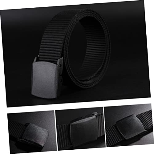 Mens Canvas Web Belt Nylon Belt Stretch for Men Style Airport-friendly Buckle3