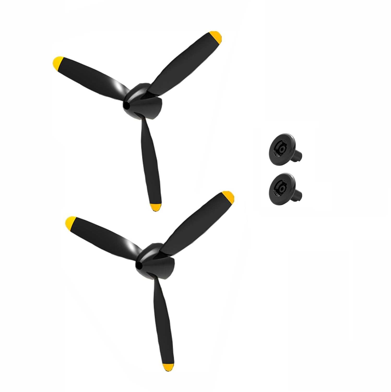 JIAFANRC Propeller Full Set 3 Blade P7611204 for VOLANTEX RC Plane 761-12 Spitefire 400mm /761-15 Zero 400mm,2sets