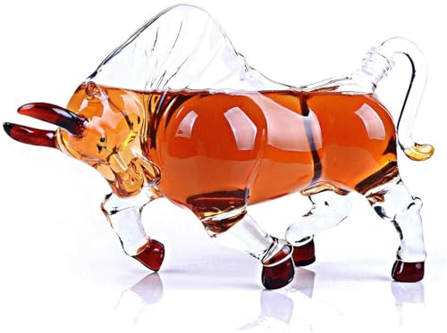 El Matador Crystal Bull Bourbon Decanter