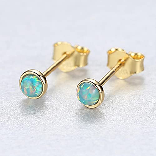 Opale bleue Hamsa boucles d'oreilles argent pour illuminer vos tenues d'été