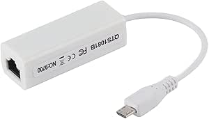 Amazon.com: Micro USB RJ45 Ethernet Network Card Adapter for 1.3 W ...