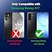 for Samsung Galaxy A17 5G Case [w/Tempered Glass Screen Protector],TPU Silicone Heavy Duty [Shockproof] [Anti-Scratch] (Camera Protection)[Wireless Charging] Cute Case for Women Girl Butterfly Black