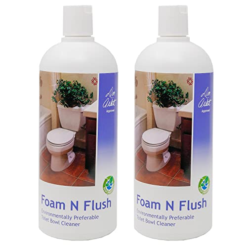 Don Aslett Foam N Flush Toilet Bowl Cleaner (32 Oz Bottle, Pack Of 2) Environmentally Friendly, Biodegradable Organic Acid Formula | Cleans, Brightens, Deodorizes | Dissolves Tough Hard Water #TOP23