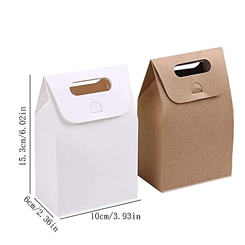 20 Pezzi da Sacchetti Regalo in Carta Kraft