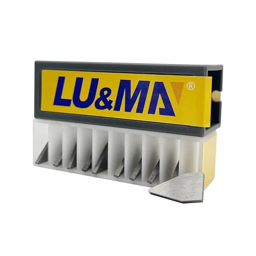 image for LU&MN Carbide Knife Sharpener Blades, 10 Pieces Reversible Replacement