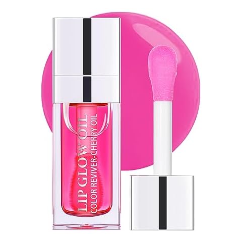 Hydrating Lip Glow Oil, Plumping Lip Oil, Tinted Lip Balm Lip Care, Transparent Toot Lip Oil, Moisturizing Lip Gloss, Non-Sticky Long Lasting Lip Oil Gloss, Lip Plumper Gloss Cover