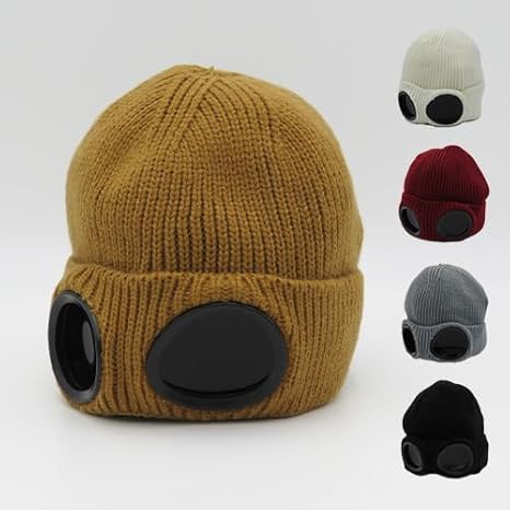 CP COMPANY サングラス付きニット帽 UNI マゼンタ C.P. COMPANY ニット帽 サングラス付き TG. UNI