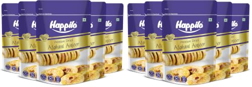 Image of Happilo Premium Dried Afghani Anjeer (Figs) 200 g Each (Pack of 10) | Dried Figs Ajnir | Rich source of Fibre Calcium & Iron | Low in calories and Fat Free