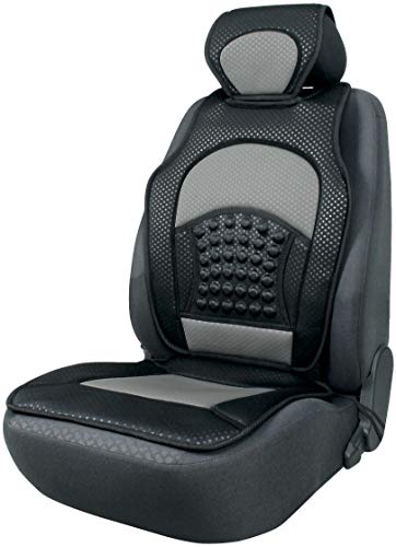 Walser 14144 Protector para asiento de coche, Negro / Gris
