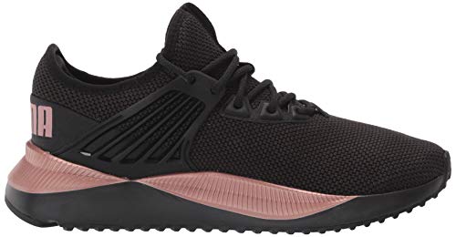 Image of PUMA Women's Pacer Future Sneaker, Black-Rose Gold, 8.5