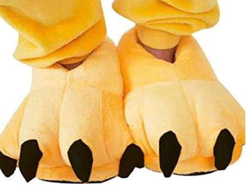 Kit Pijama Pokemon Pikachu e Pantufa Amarela Fantasia Kigurumi Macacão com Capuz Tamanho: M 1,56-1,6