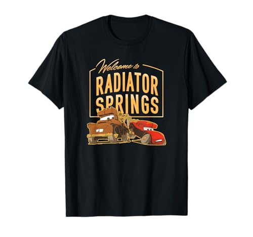 T-shirt Cars Disney Pixar Radiator Springs vêtement enfant imprimé série animée
