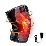 Knee Heating Pad, Comfytemp Electric Heated Knee Brace with 3 Adjustable Heat Settings, 1.5 Hour Auto-Off, Soft Thermal Compression Knee Wrap, Heat Therapy for Arthritis, Legs, Joints Pain Relief