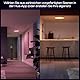Philips Hue Devote Smart LED-Panel-Licht, weißes und farbiges Ambiente, rund 43 cm, 23 W, 2900 Lumen, weißer Rahmen für Innenbeleuchtung, Decke, Wohnzimmer, Küche, Flur