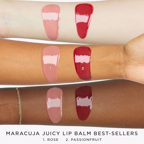 Image of tarte maracuja juicy lip balm gloss - Viral Nourishing Lip Butter Color with High-Shine Hydration, Skincare Infused with Vitamin E, Vegan & Cruelty-Free