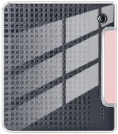 Case for 7" Kobo Libra Colour 2024 Released, Ultra Clear Soft Flexible Transparent TPU Back Cover with Auto Sleep/Wake for Kobo Libra Colour, Pink - 5